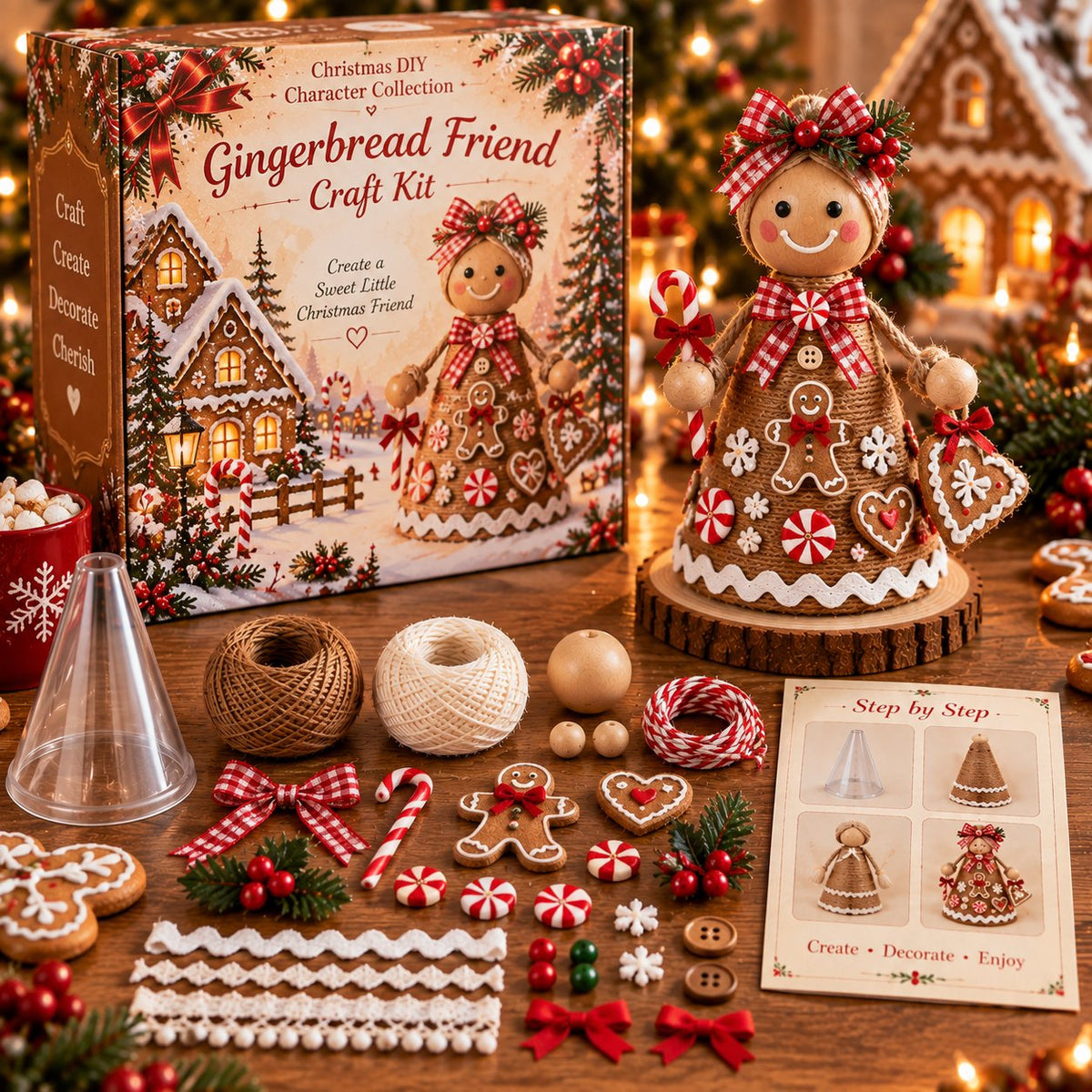 Christmas Cone Doll DIY Craft Kit
