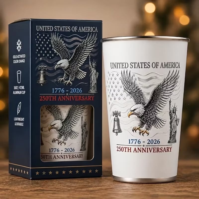 ❄️ Pour Cold Beer & Watch Hidden Patriotic Design Reveal | Magic Color Changing Cup
