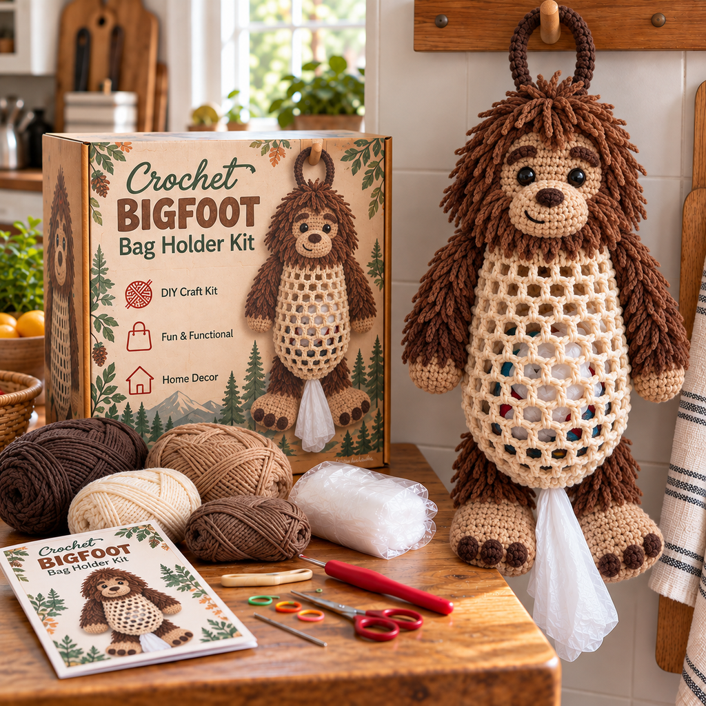 Crochet Animal Bag Holder DIY Kit