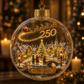 America 250th Anniversary Light-Up Christmas Globe Ornament