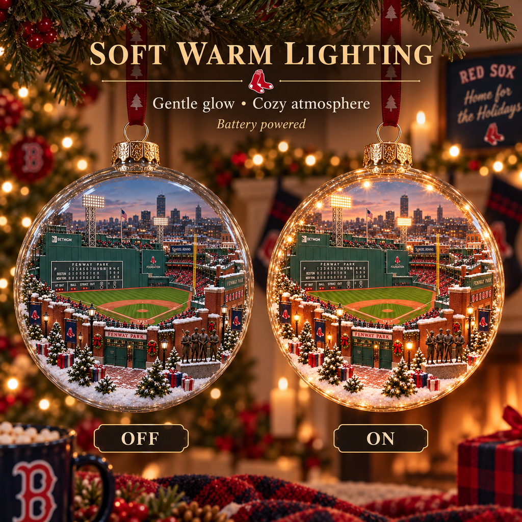 Go Sox — Light-Up Baseball Ornament