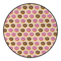8-Bit Pixel Donut Print Round Floor Mat