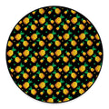 8-Bit Pixel Pineapple Print Round Floor Mat