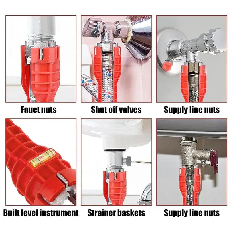 Sikunuo | 8-in-1 Sink Wrench | Essential Plumbing Tool