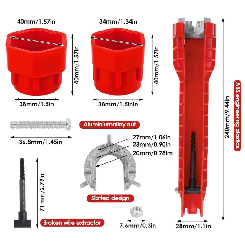 Sikunuo | 8-in-1 Sink Wrench | Essential Plumbing Tool