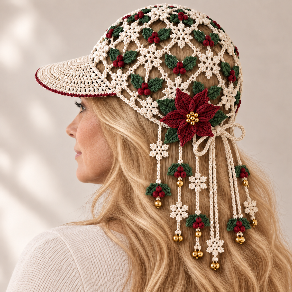 DIY Christmas Charm Crochet Cap Kit