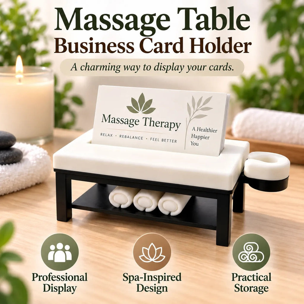 Massage Table Business Card Holder