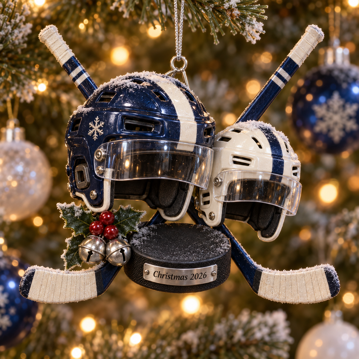 2026 Hockey Christmas Ornaments