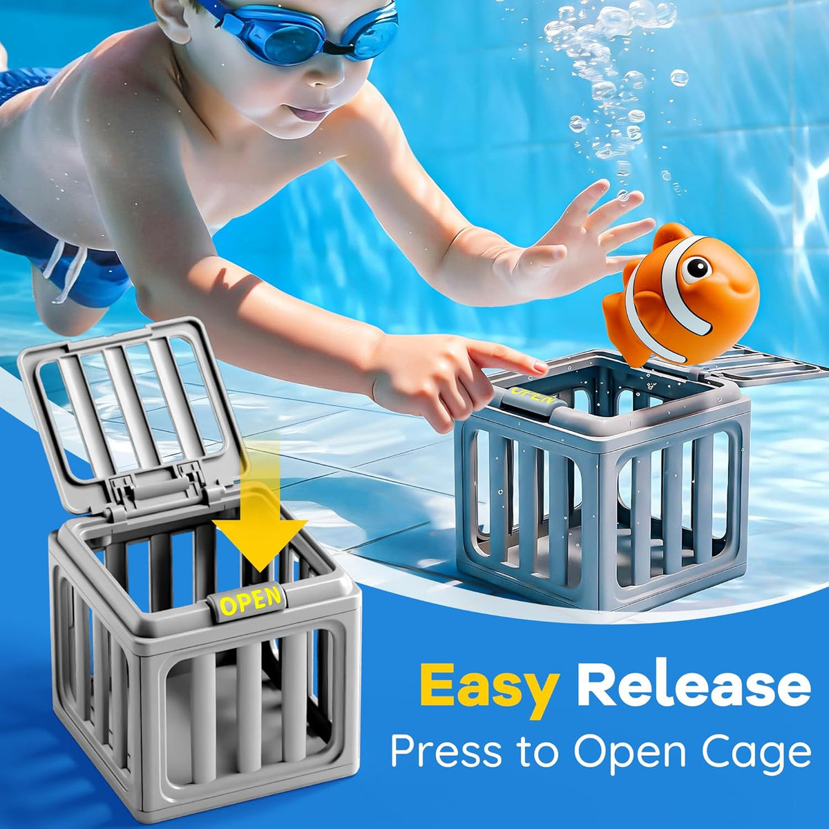 6 Boxes 6 Dive Pool Diving Toys Set for Kids