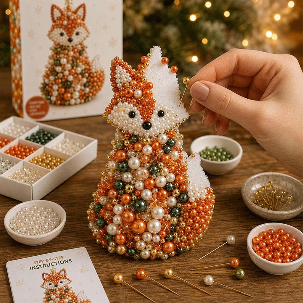 DIY Beaded Animal Christmas Tree Ornament Kit – 9 Designs