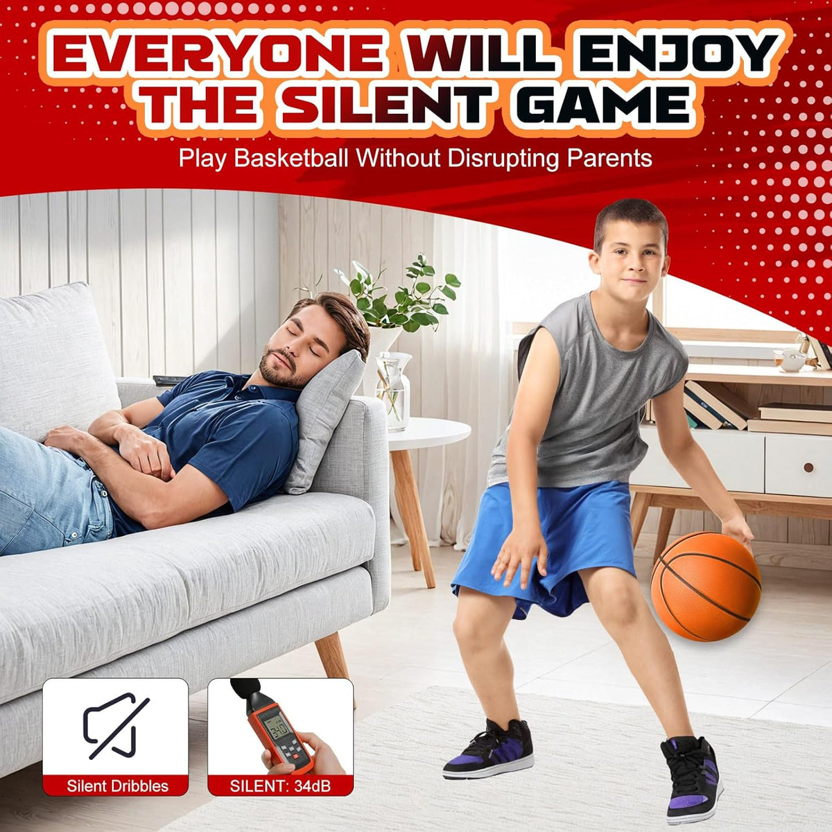 Silent Basketball Size 7 (29.5")