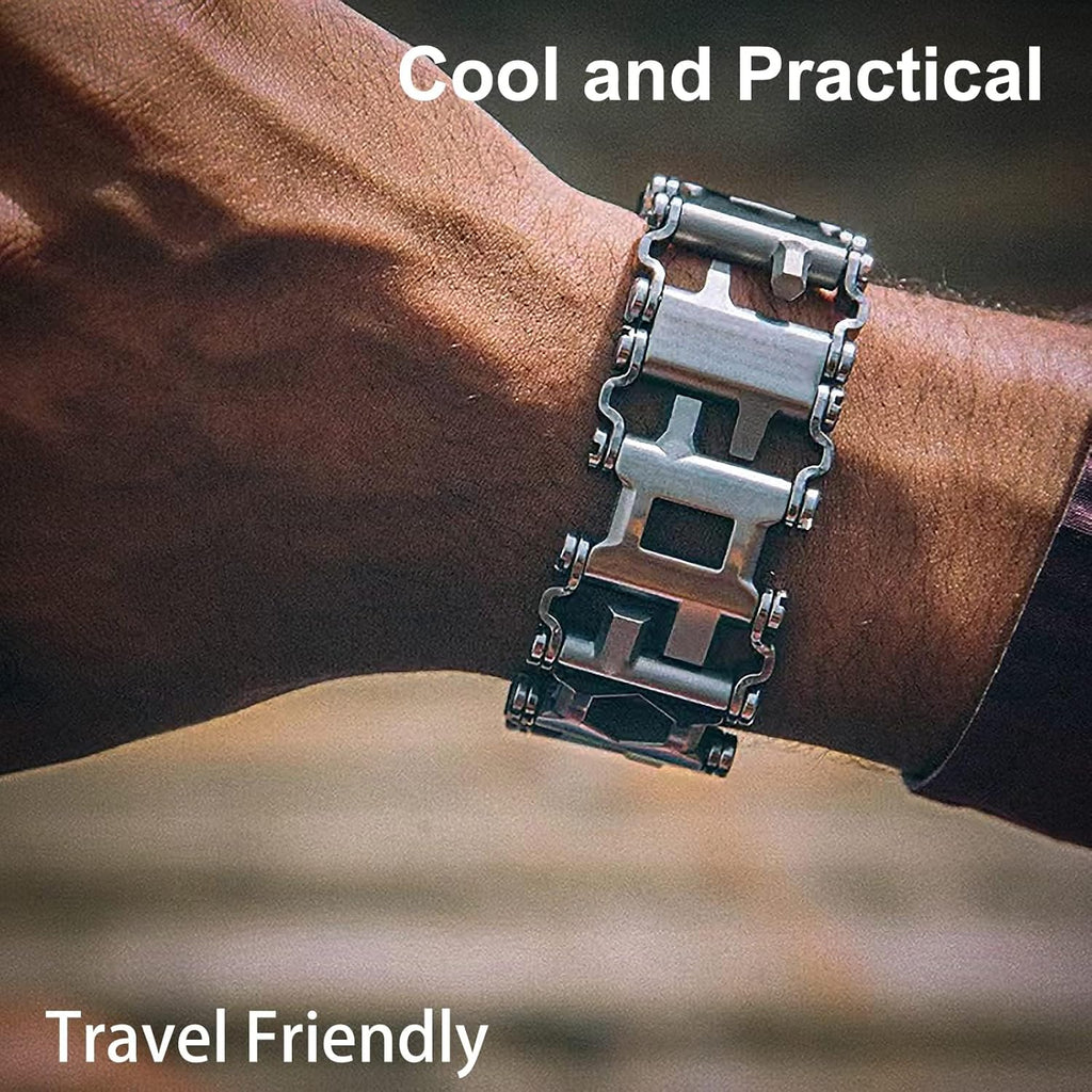 Sikunuo | 29-in-1 Stainless Steel Multitool Bracelet