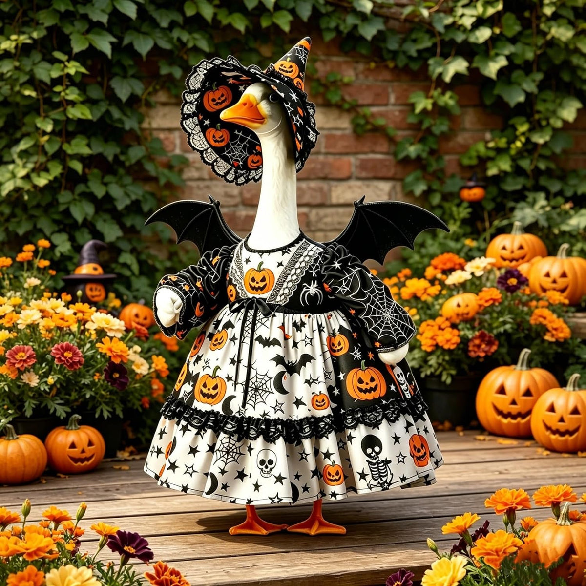 🎃 Pumpkin Wizard Porch Goose Outfit