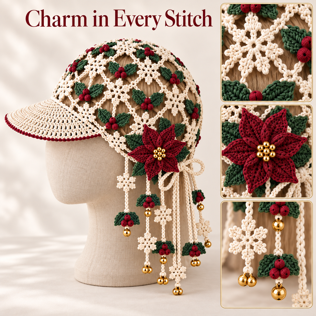 DIY Christmas Charm Crochet Cap Kit