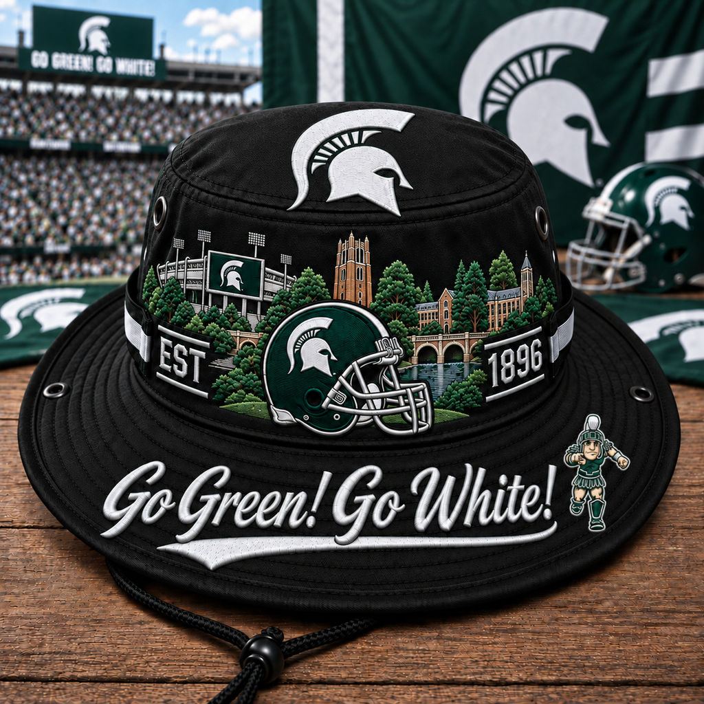 Go Green! Go White! Boonie Hat