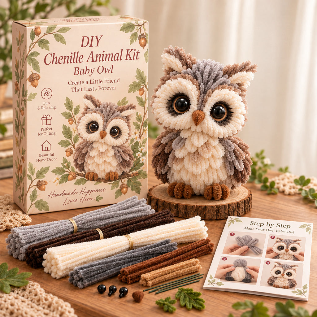 DIY Chenille Animal Kit – 8 Adorable Woodland Friends