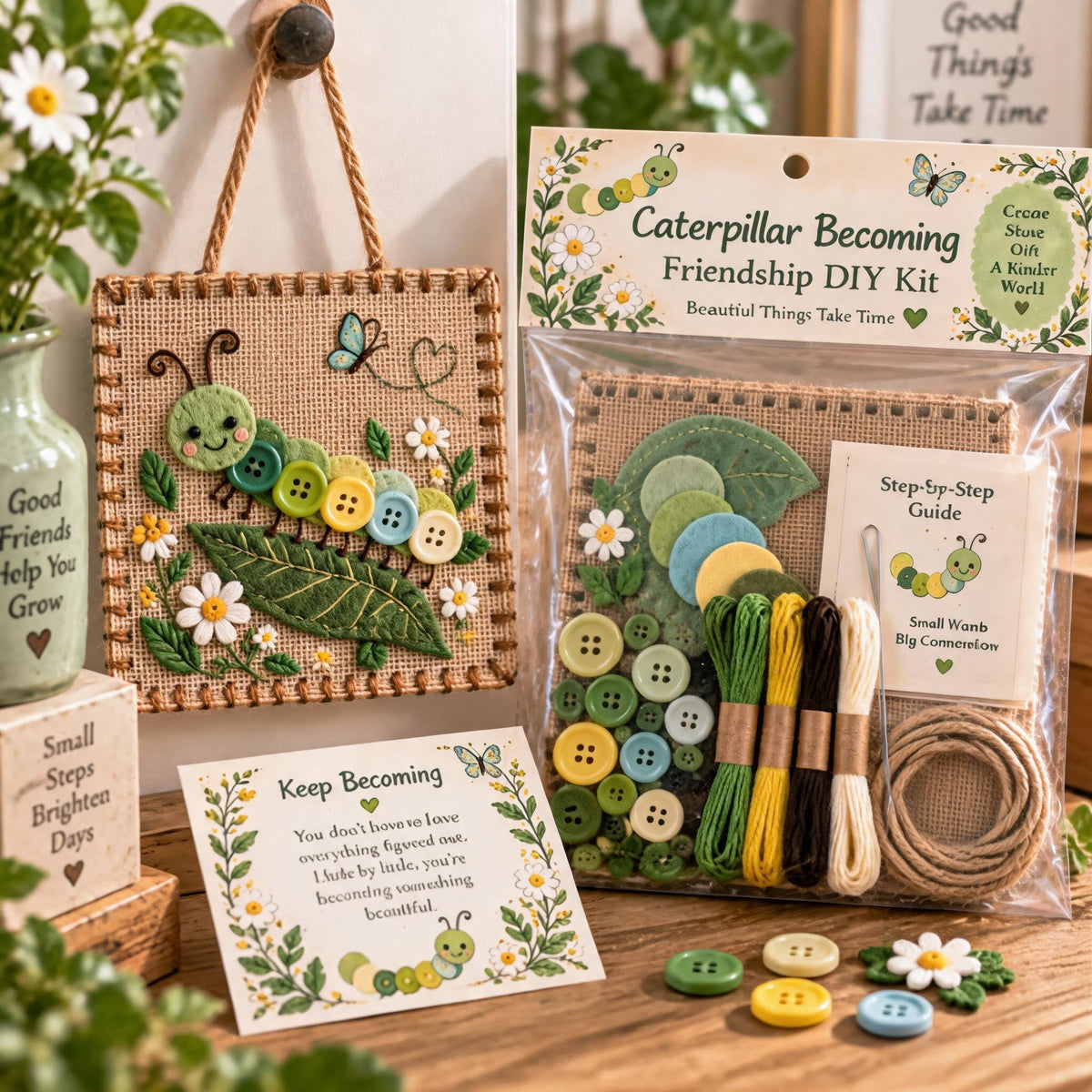 Button Friendship DIY Kit