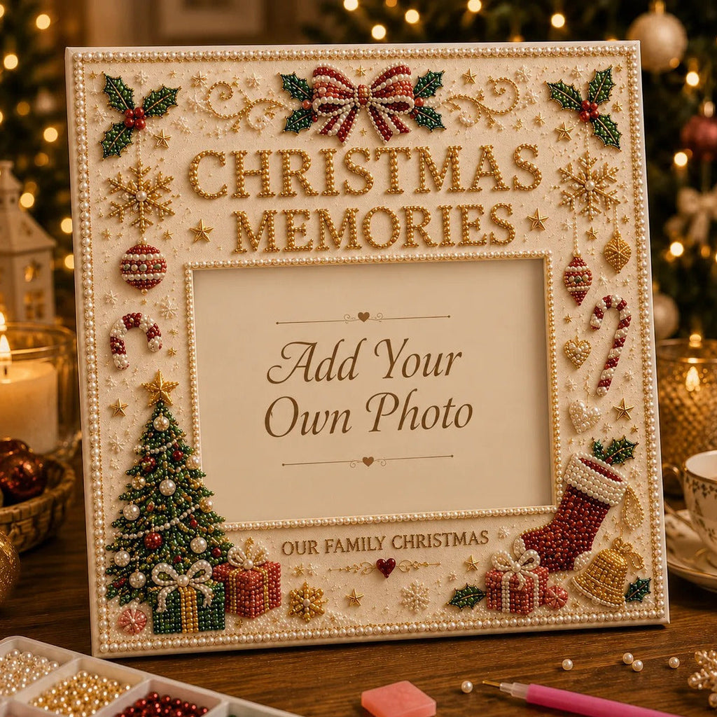 Christmas Memories DIY Photo Frame Bead Art Kit