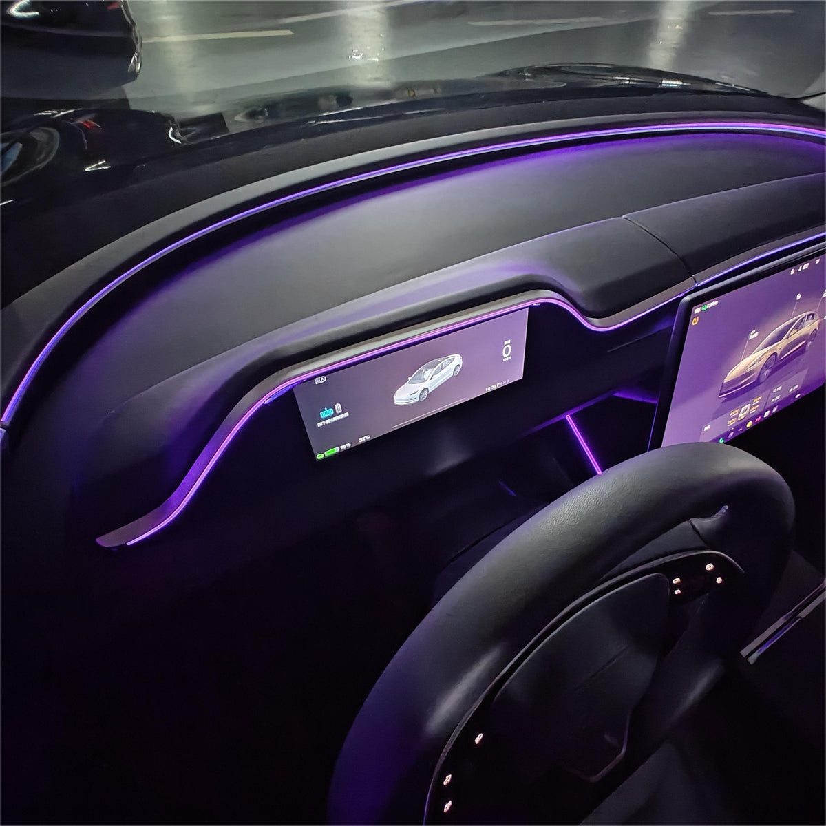 Sikunuo 8.9'' Dashboard Display with Ambient Lighting for Model 3 Highland / Model Y Juniper