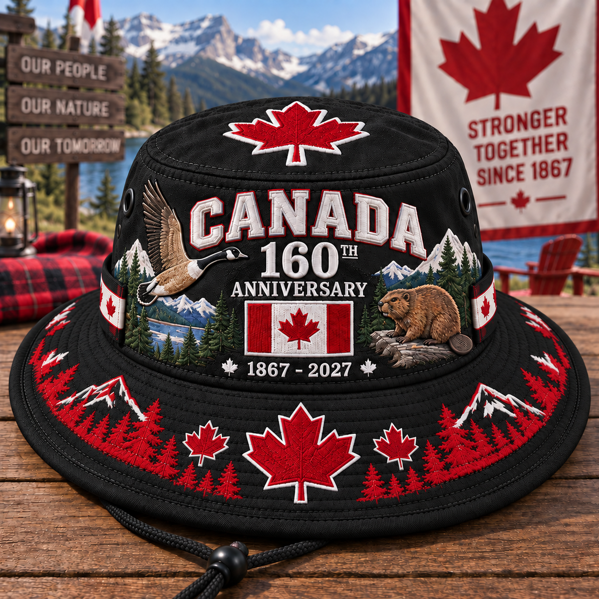 Canada 160th Anniversary Commemorative Boonie Hat