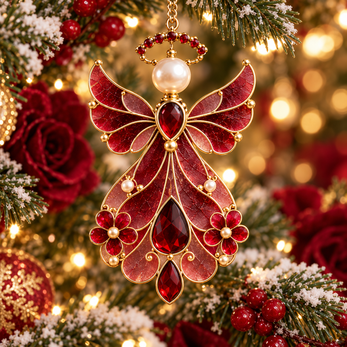 12-Month Birthstone Angel Ornament Collection