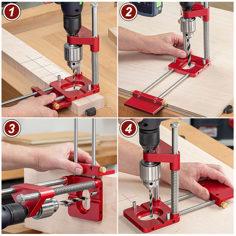 Sikunuo | Precision Woodworking Locator – Accurate Drilling & Positioning Tool