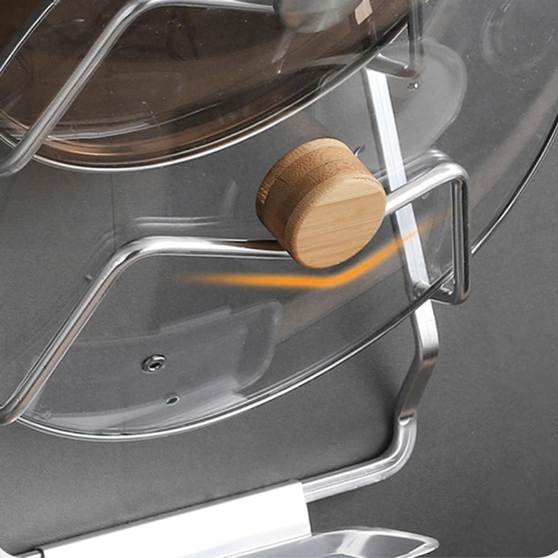 Sikunuo | Wall-Mounted Extreme Pot Lid Holder Rack