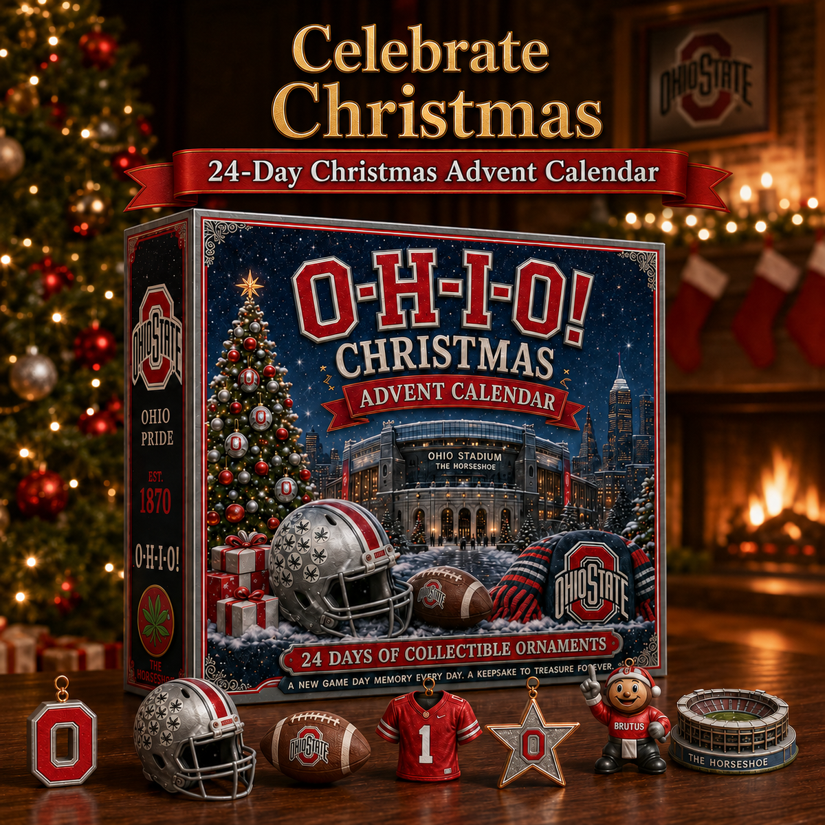 O-H-I-O! Football Christmas Advent Calendar