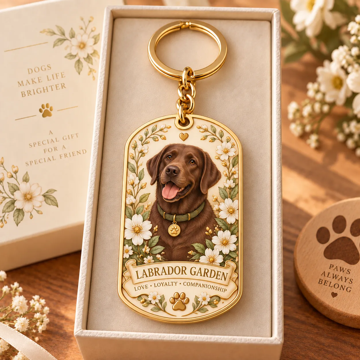 Labrador Garden Keychain Collection