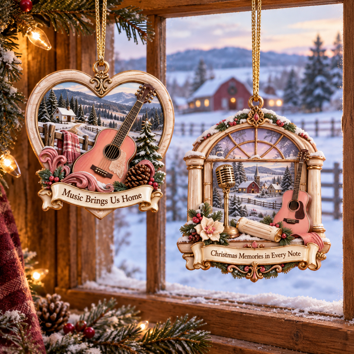 Country Music Queen Christmas Tribute Ornament