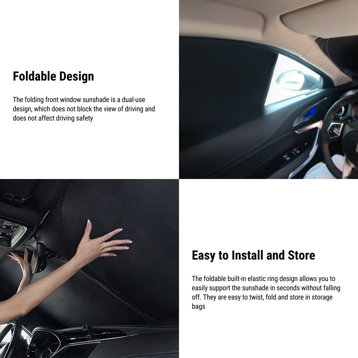6pcs Set Window Sunshade Covers for Tesla Model S