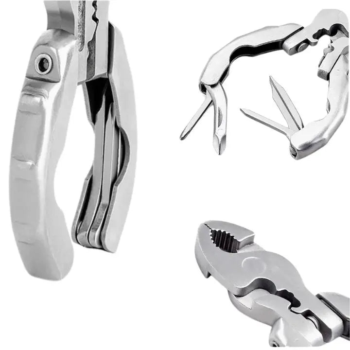 Sikunuo | 9-in-1 Stainless Steel Multi-Function Pliers – Compact & Versatile