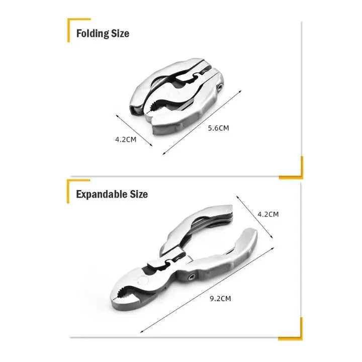 Sikunuo | 9-in-1 Stainless Steel Multi-Function Pliers – Compact & Versatile