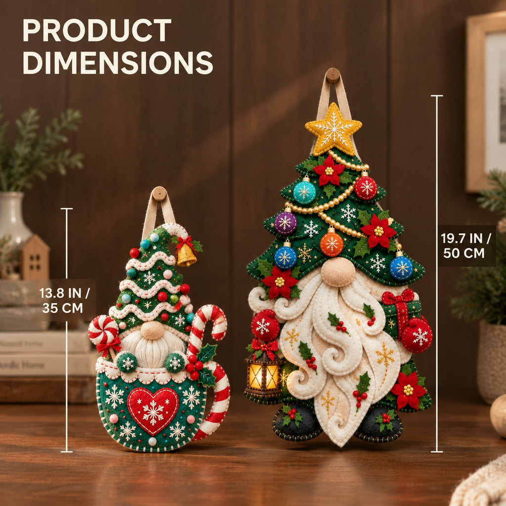 Christmas Gnome Mug Door Hanger