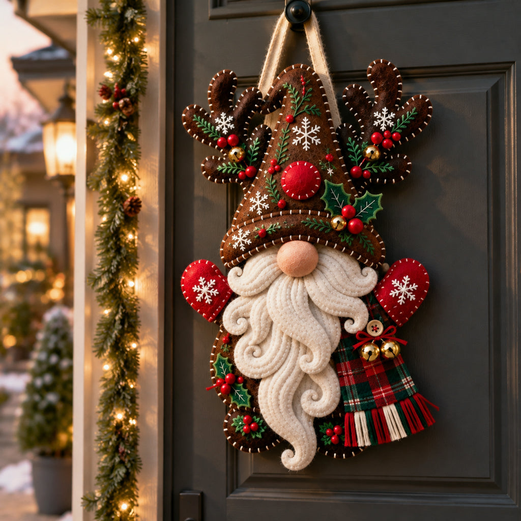 Christmas Gnome Mug Door Hanger