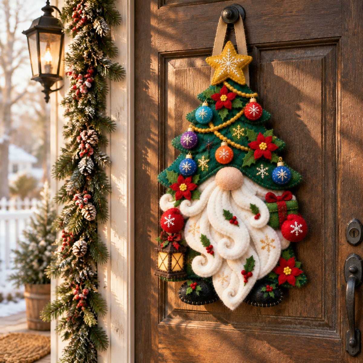 Christmas Gnome Mug Door Hanger