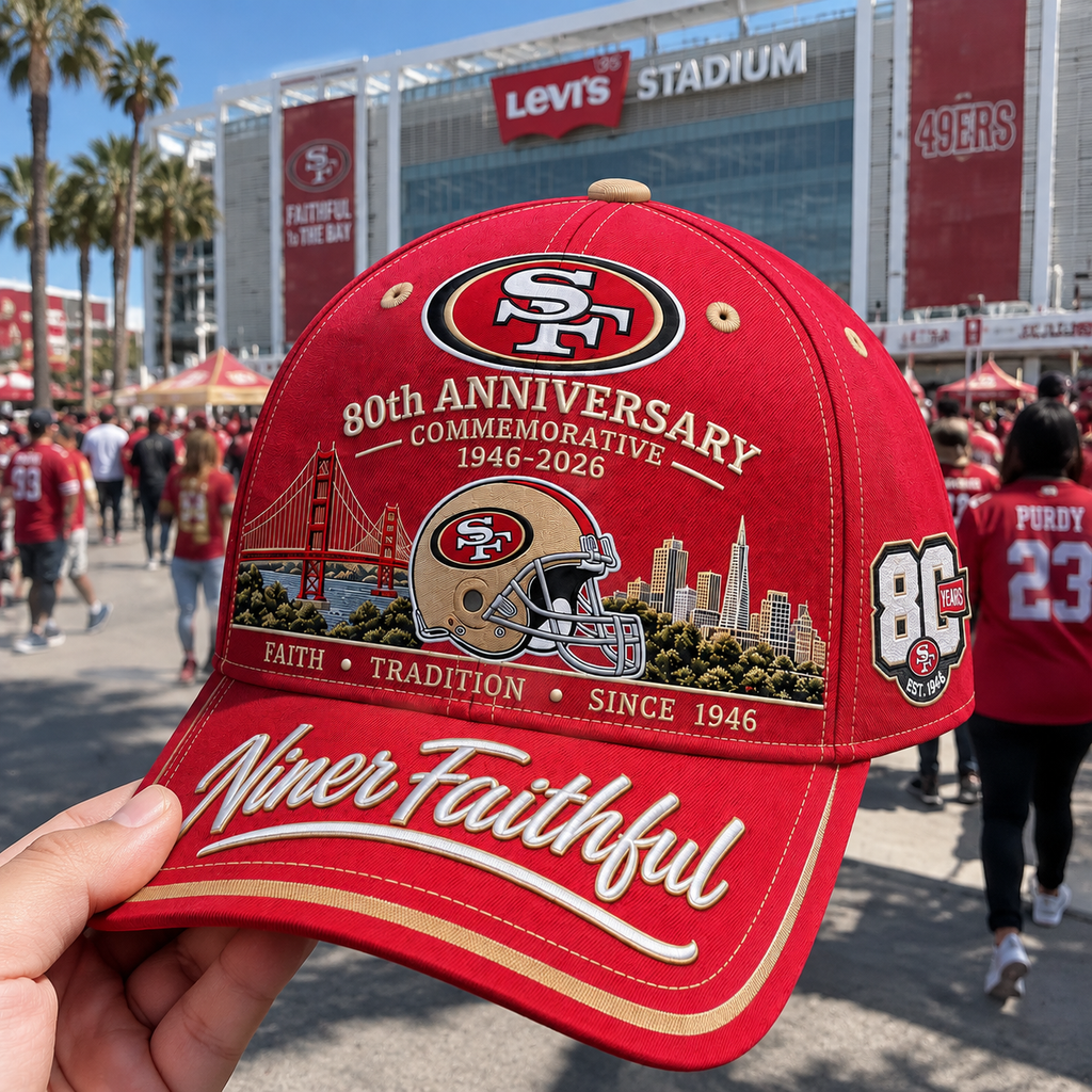 Niner Faithful 80th Anniversary Commemorative Cap