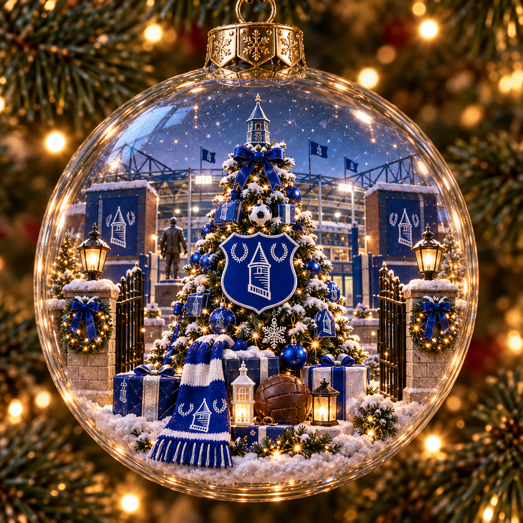 Nil Satis Nisi Optimum Light-Up Football Christmas Globe Ornament