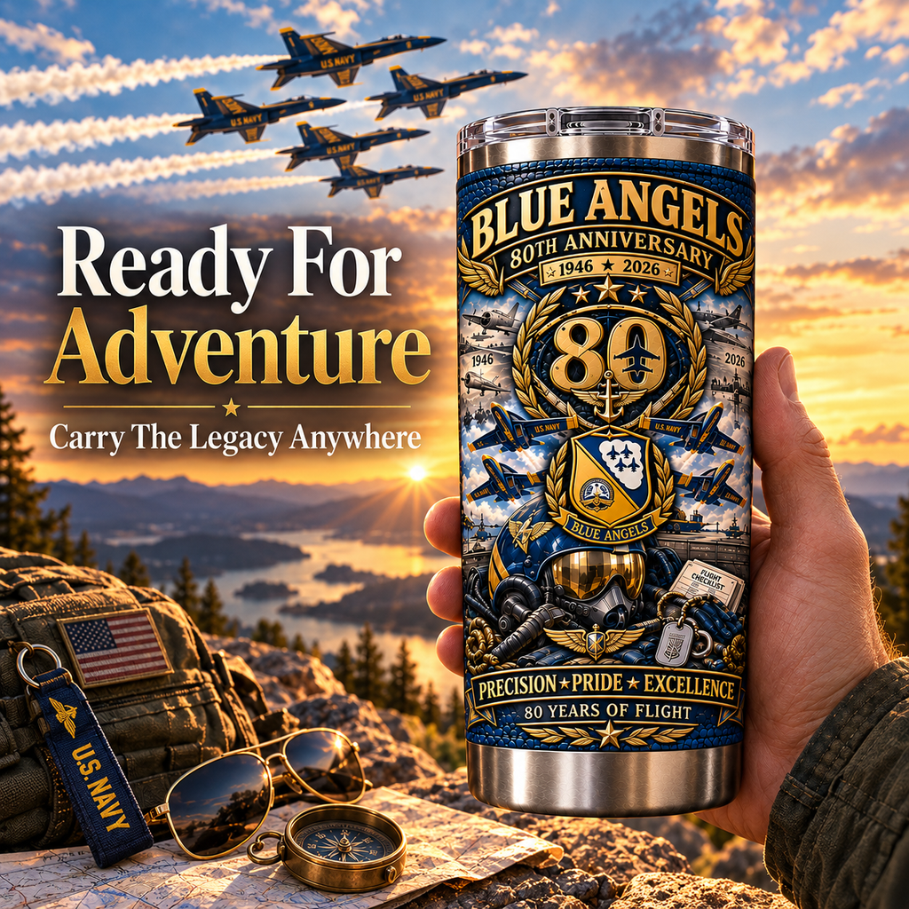 Blue Angels 80th Anniversary Insulated Travel Tumbler
