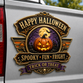 Happy Halloween Metal Car Emblem
