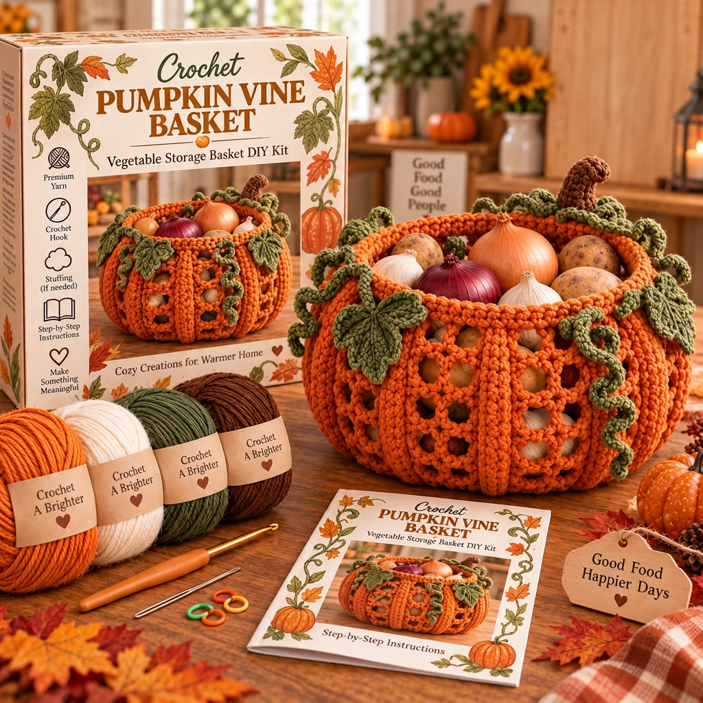 Harvest Basket Crochet DIY Kit