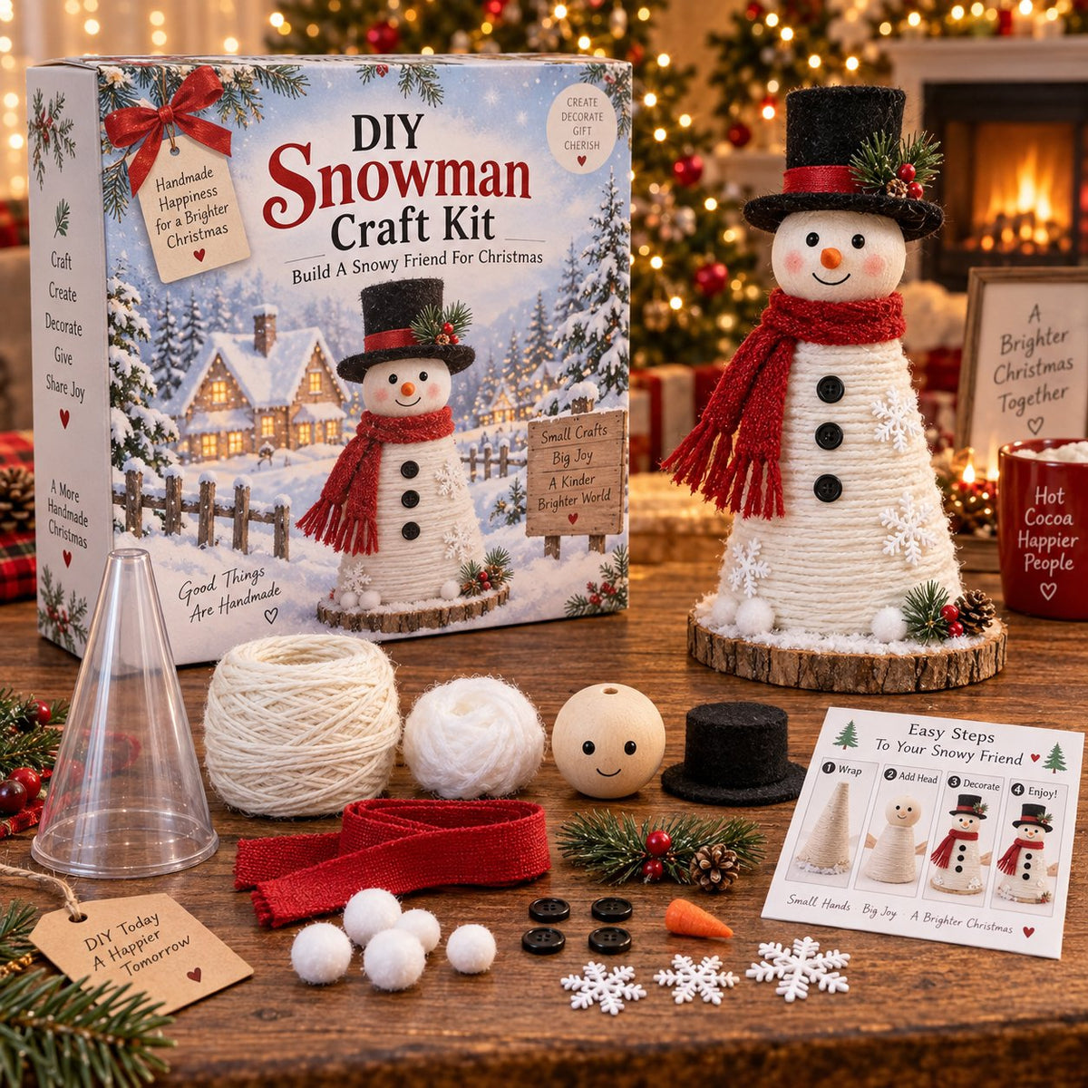 Christmas Cone Doll DIY Craft Kit