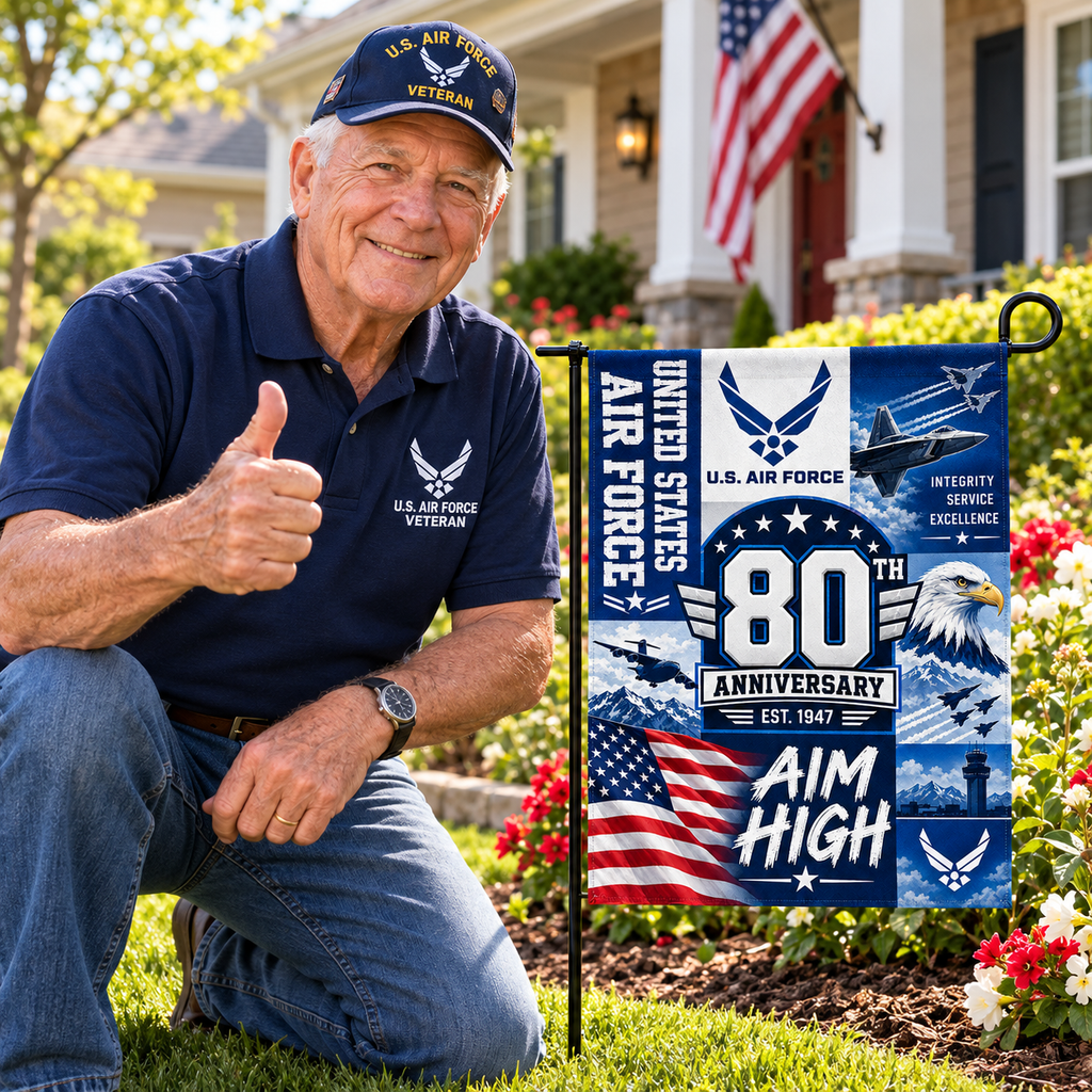 United States Air Force 80th Anniversary Commemorative Garden Flag