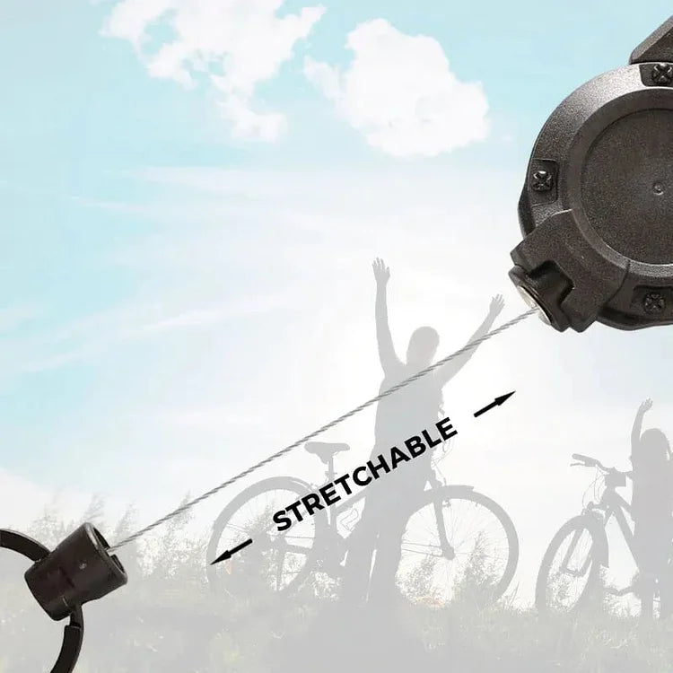 Sikunuo | Heavy-Duty Tactical Retractable Keychain – Multi-Use Outdoor Carabiner Tool