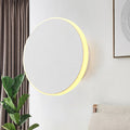 Sikunuo | Black/White Disc LED Wall Light Modernism Single Acrylic Wall Lighting Ideas in Warm/White Light