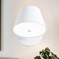 Sikunuo | Pink/Yellow/Black Cone Wall Lamp Macaron 1 Light Metal Wall Light in White/Warm Light