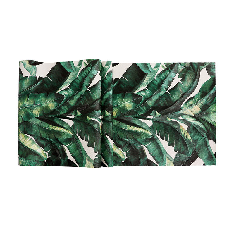 Sikunuo | Tropical Banana Leaf Wall Covering for Accent Wall Contemporary Wallpaper, 33'