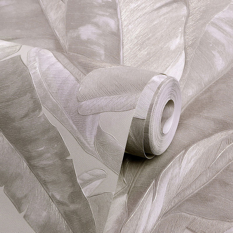 Sikunuo | Tropical Banana Leaf Wall Covering for Accent Wall Contemporary Wallpaper, 33'