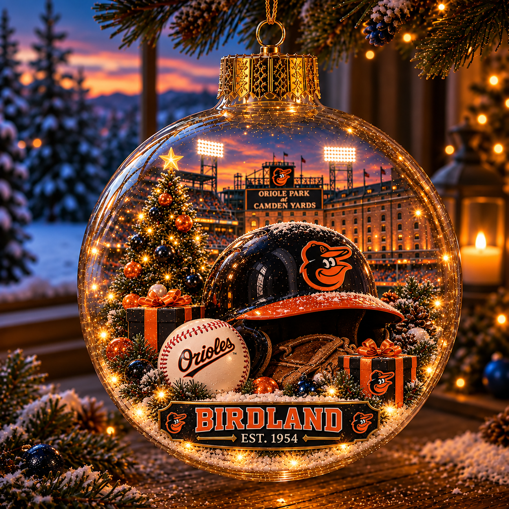 Bring the Ballpark Home — Light-Up Baseball Christmas Ornament
