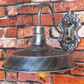 Sikunuo | 1 Light Barn Wall Mount Light Antique Style Copper/Rust Wrought Iron Wall Lamp for Balcony